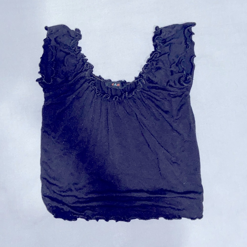 Black crop top